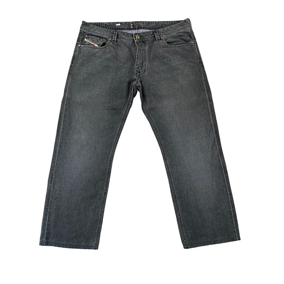 Diesel Straight Leg Gray Jeans Men's 38